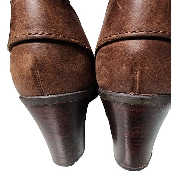 BORN Natasha Leather Boots Size 7 Brown QUALITY - Picture 2 of 12